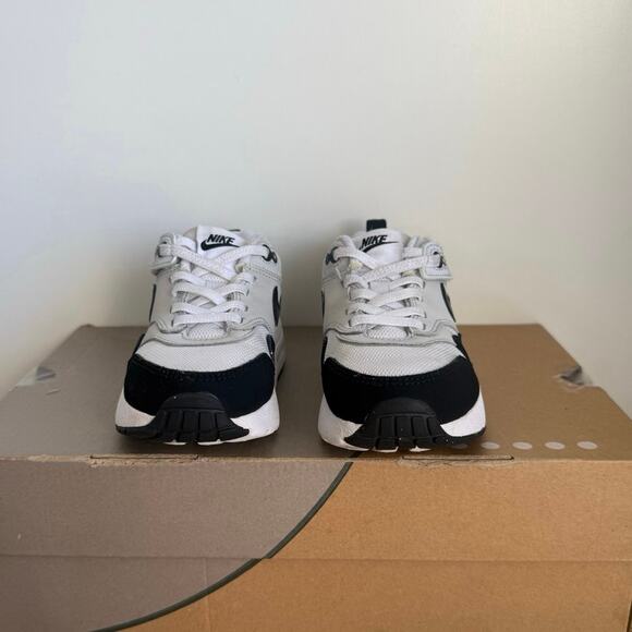 Nike Air Max 1 Easyon White/Black Toddler Sneakers- SZ 11 C - Picture 8 of 12